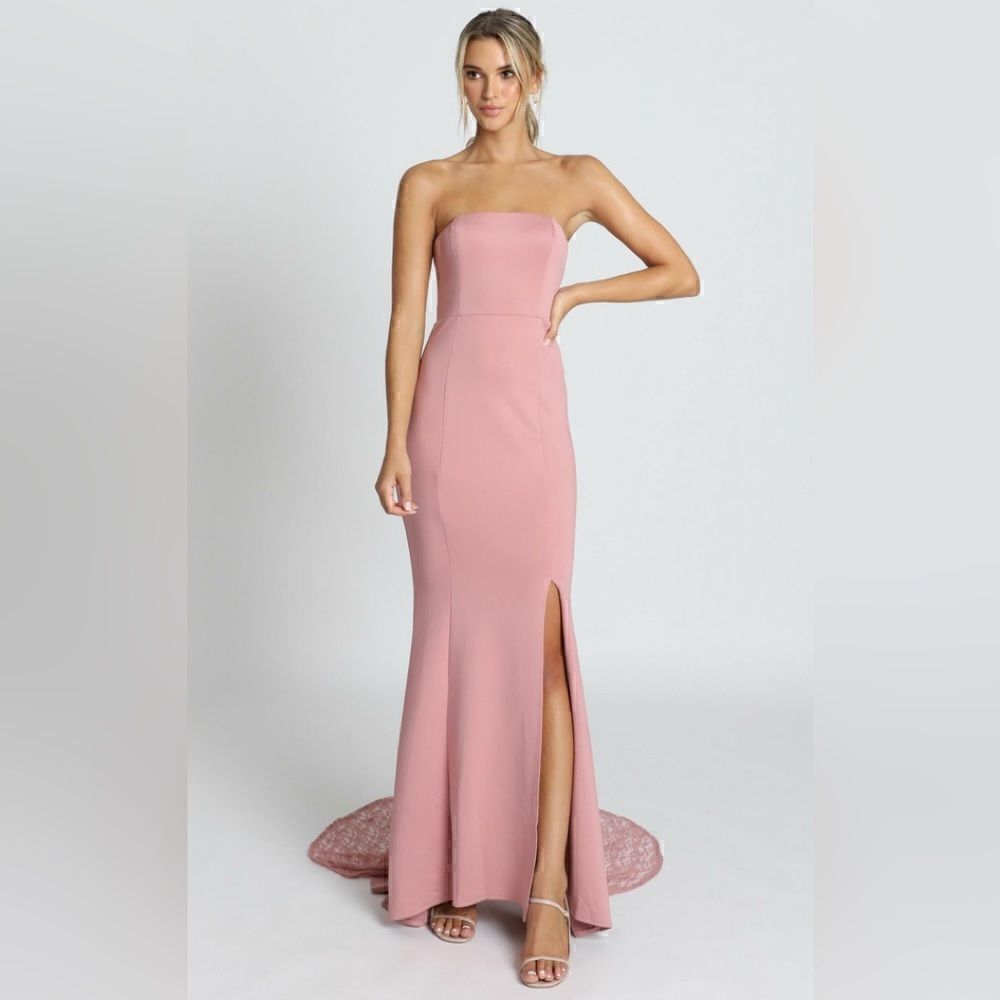NEW SHOWPO ALWAYS WILL LOVE YOU DRESS IN DUSTY ROSE NWT